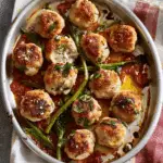 Baked Chicken and Ricotta Meatballs