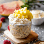 High Protein Pina Colada Overnight Oats