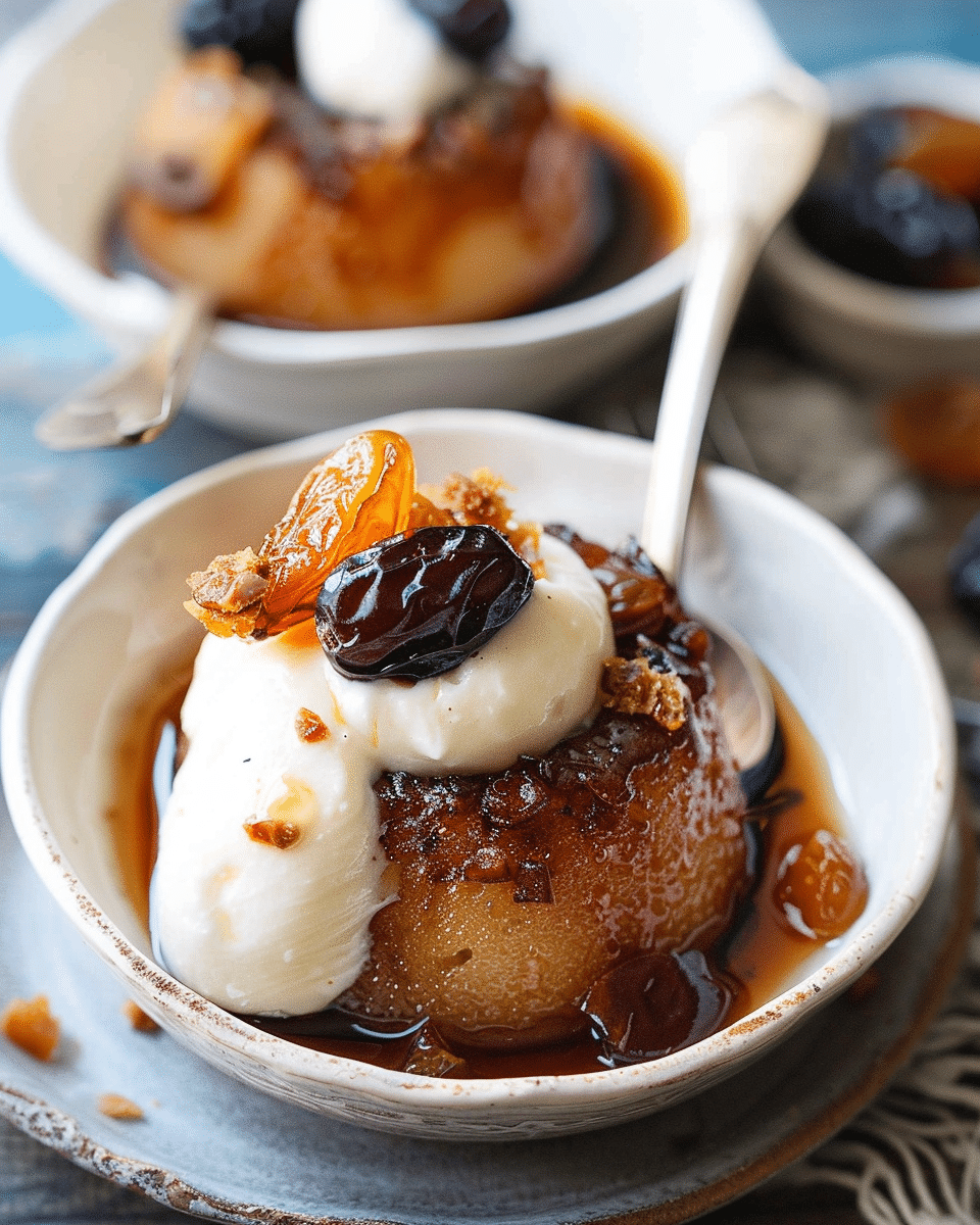 Pouding Chômeur with Date Syrup