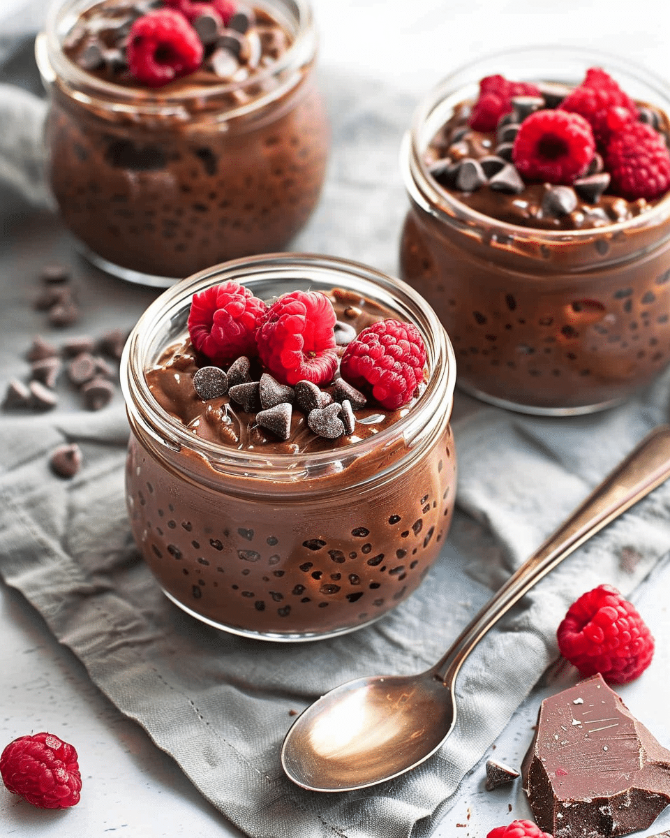 Chocolate Chia Protein Pudding