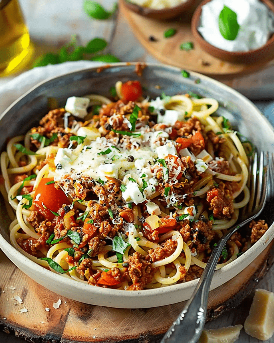 Turkey Bolognese Greek-Style