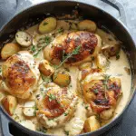 Chicken and Potatoes with Dijon Cream Sauce