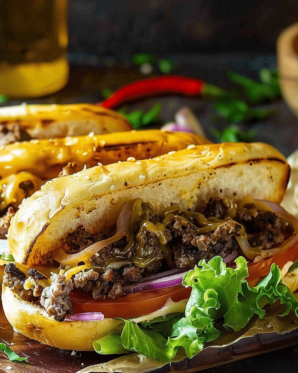 Cheeseburger Sub