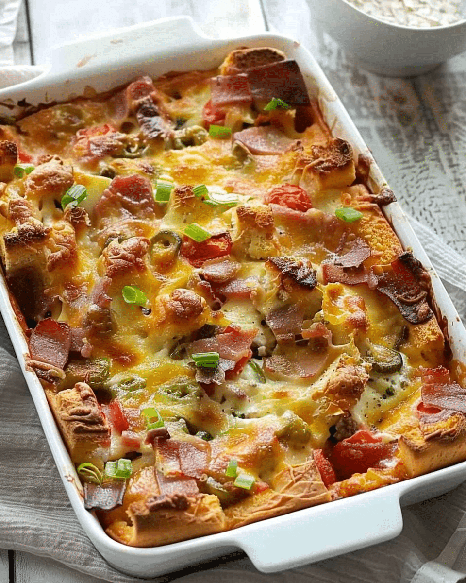 Italian Sub Brunch Casserole