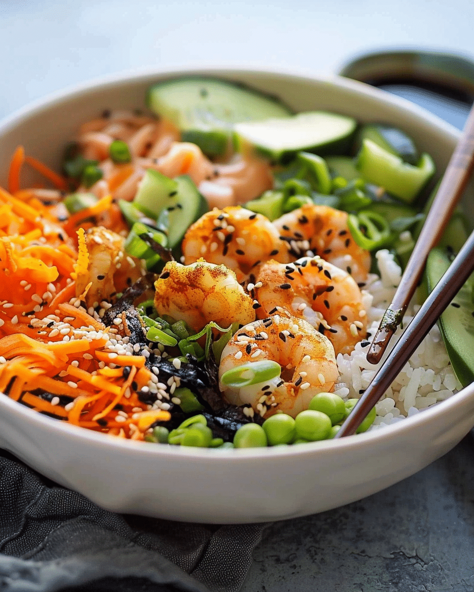 Crunchy Shrimp Sushi Bowl