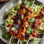 BBQ Chicken Skewer Salad