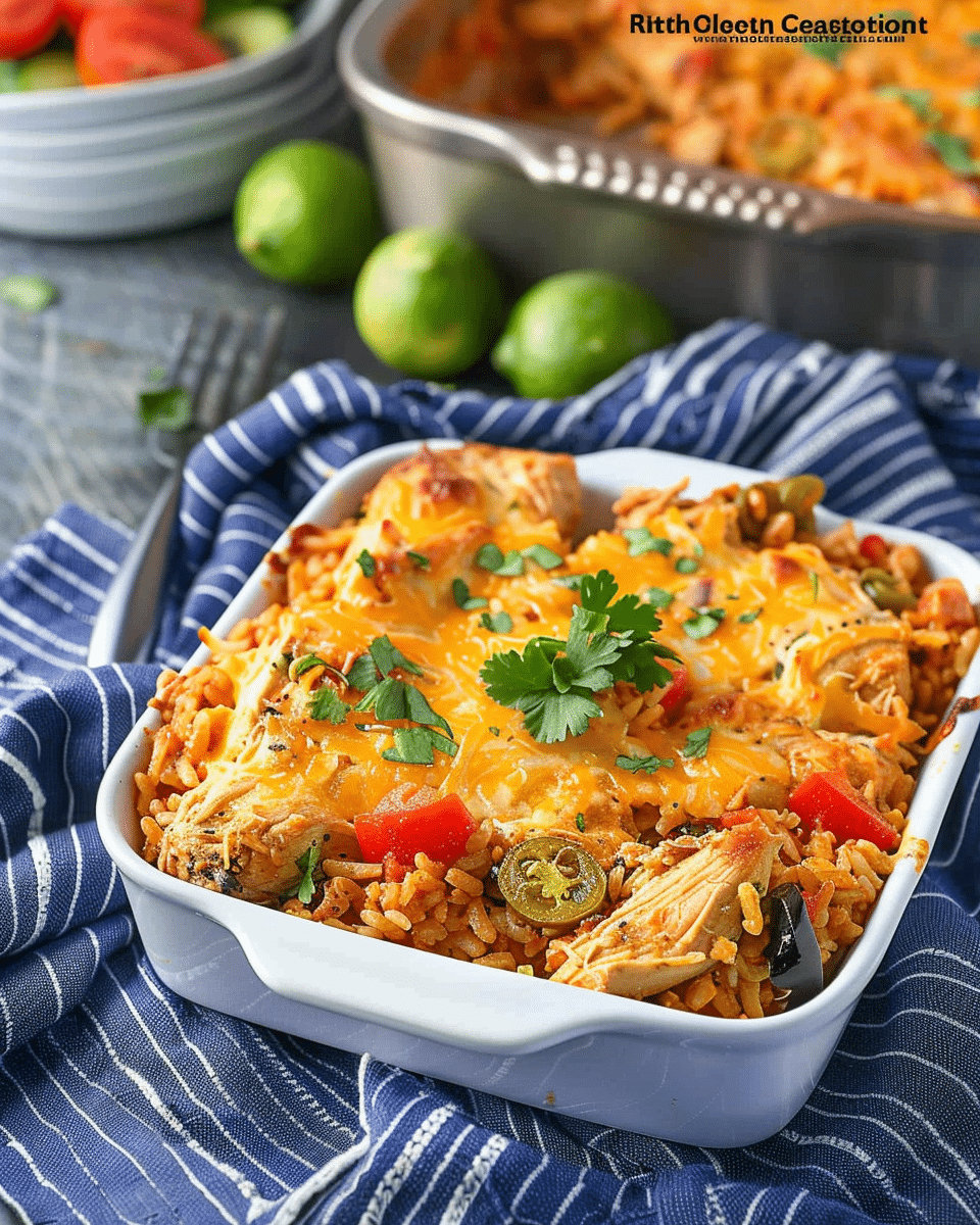 Fiesta Chicken and Rice Casserole