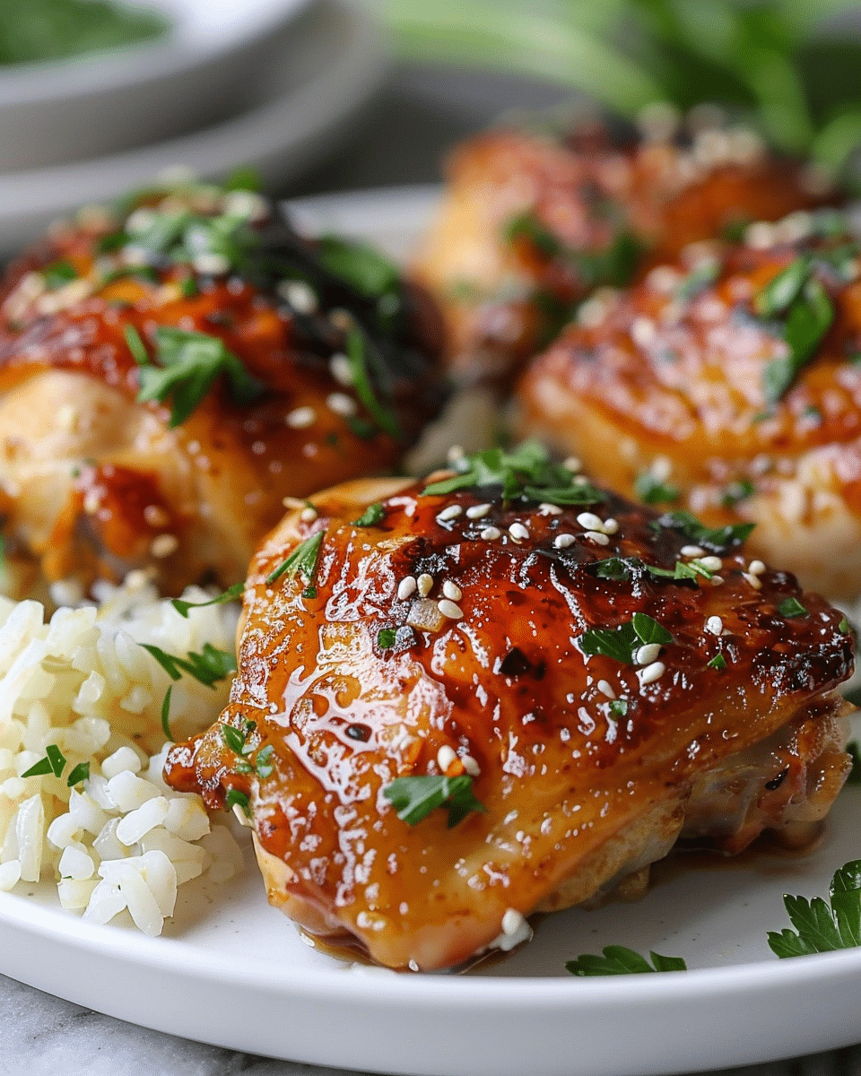 Garlic Miso Chicken Thighs
