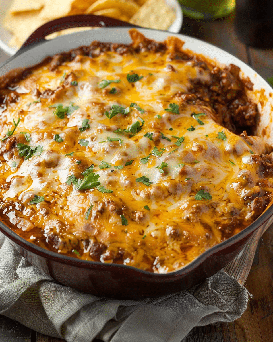 Meaty Chili Cheese Dip