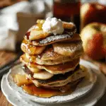 Pancakes with Healthy Caramelized Apples