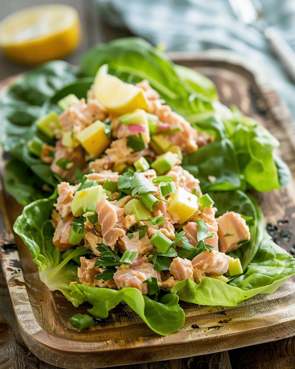 Tuna Salad Lettuce Wraps