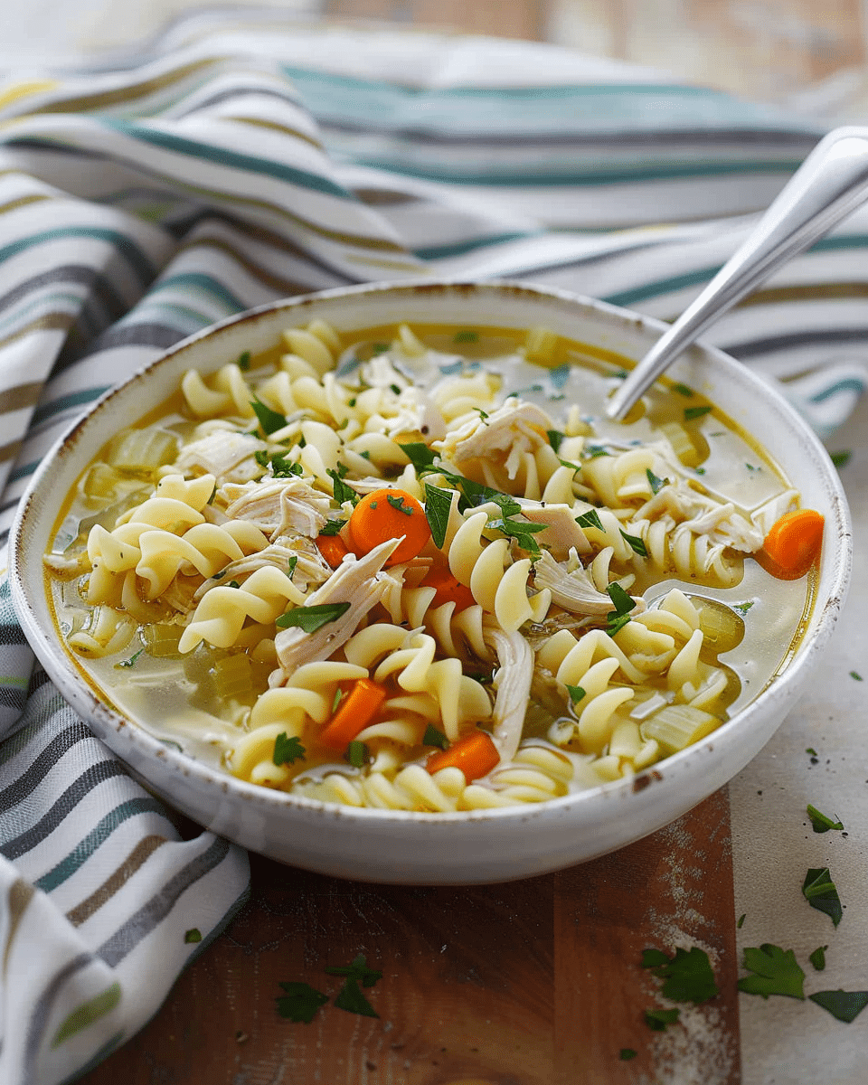 Stovetop Chicken Noodle Soup