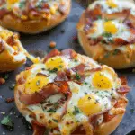 15 Minute Breakfast Pizza Bagel