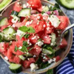 Watermelon Salad with Feta & Mint