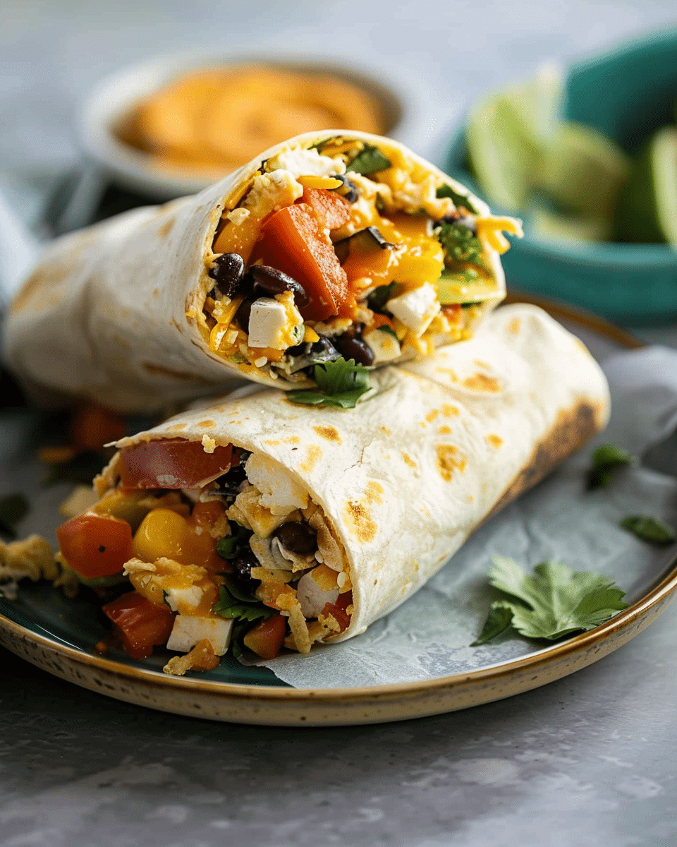 Vegetarian Breakfast Burritos