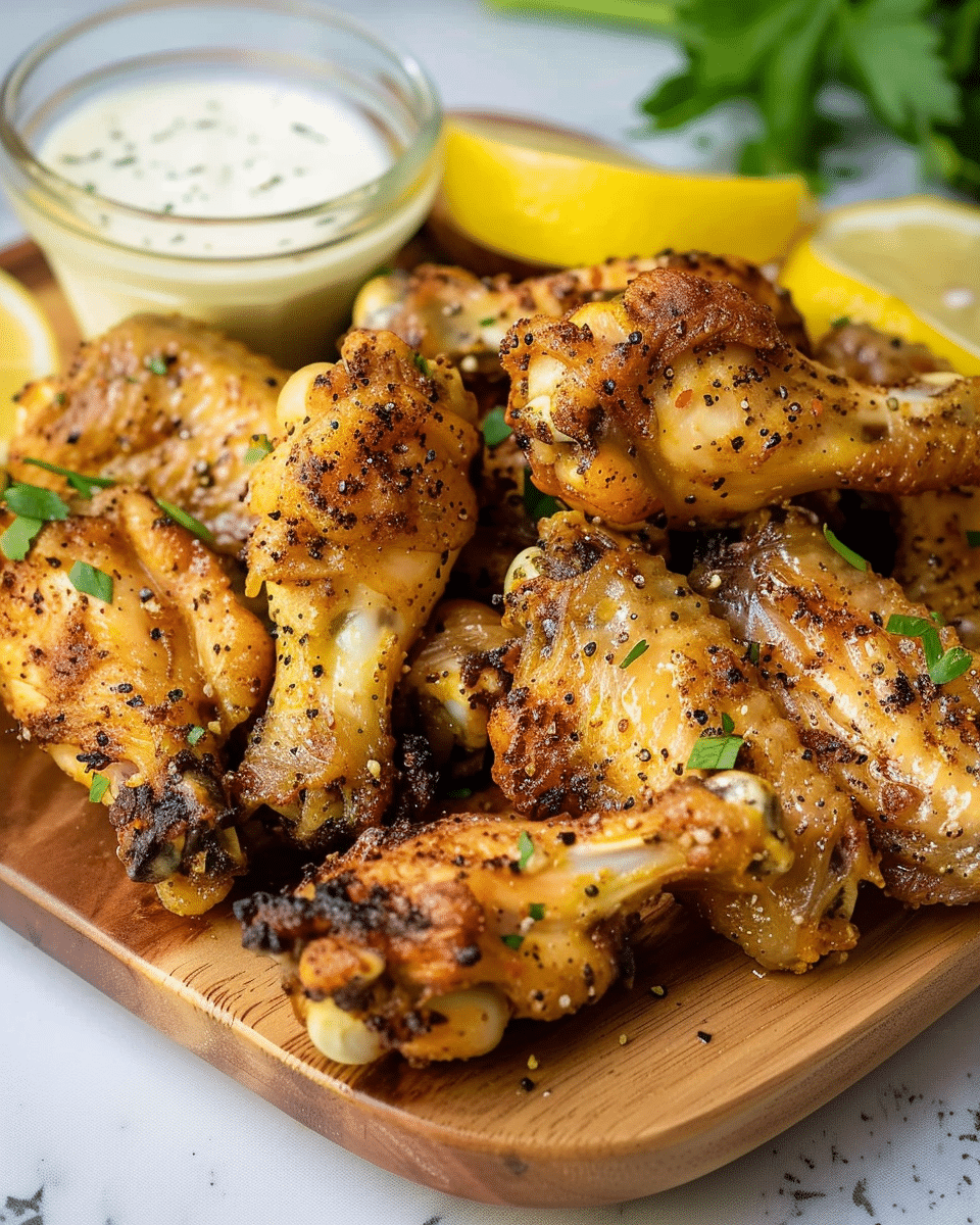 Air Fryer Lemon Pepper Wings