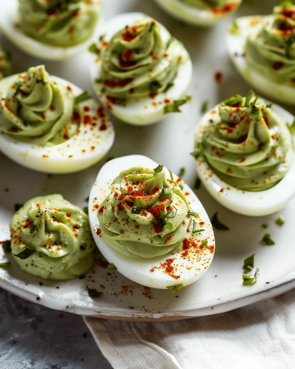 Deviled Avocado Eggs