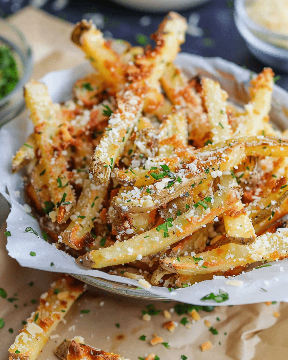 Easy Garlic Parmesan Fries