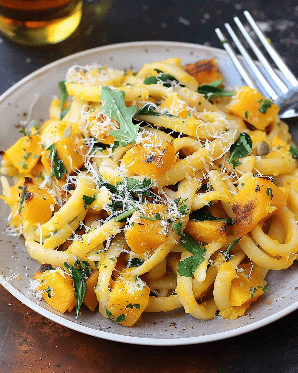 Easy Roasted Butternut Squash Pasta
