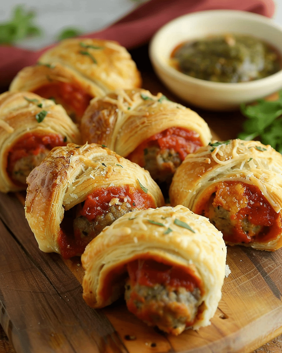 Meatball Crescent Rolls
