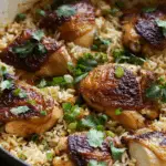 One Pot Garlic Chicken and Rice