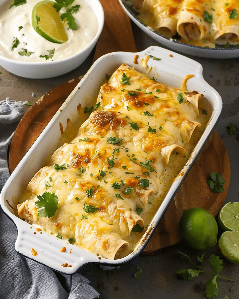 White Chicken Enchiladas