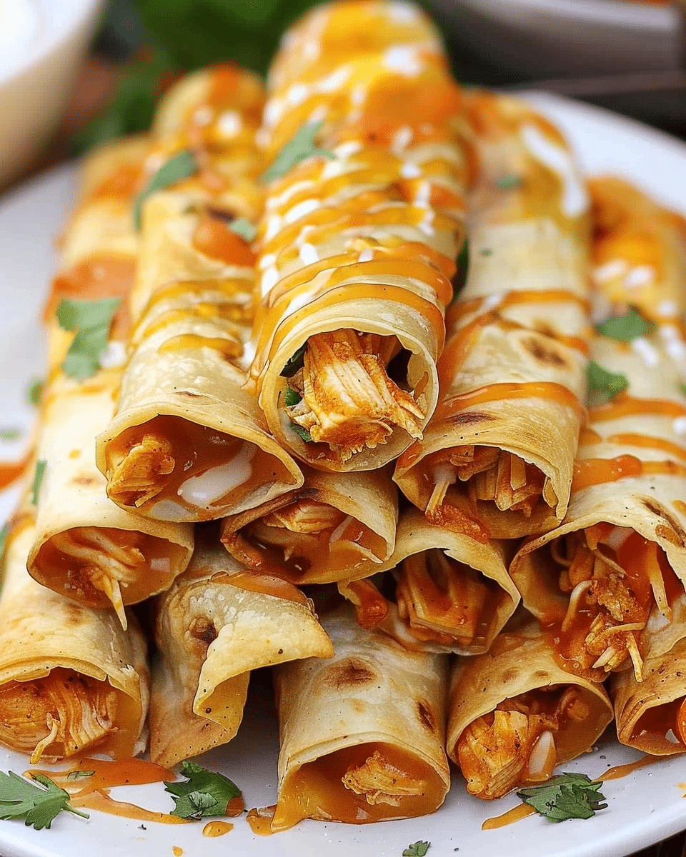 Buffalo Chicken Taquitos