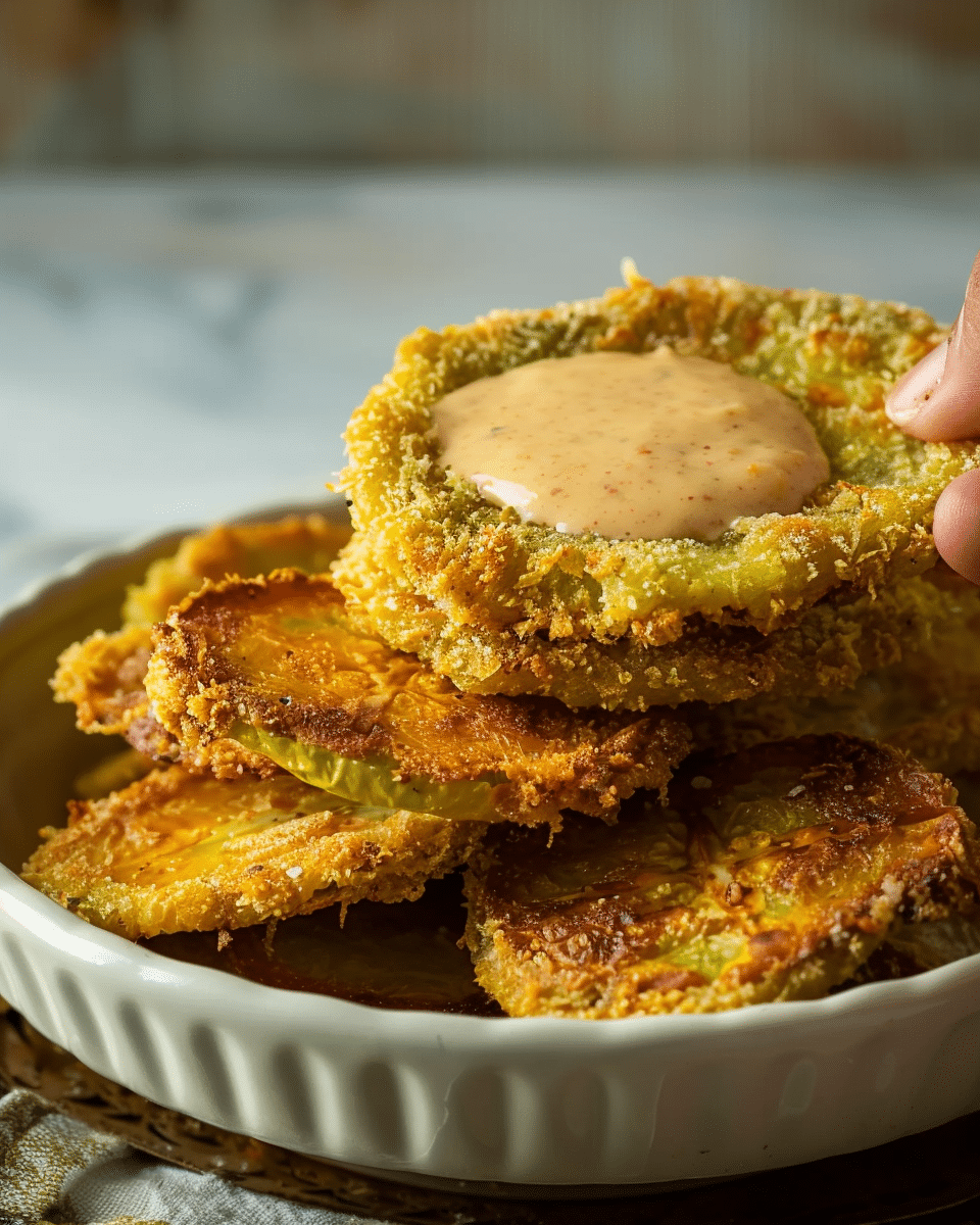 Air Fryer Fried Green Tomatoes