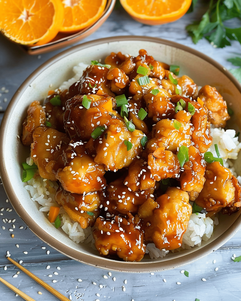 Air Fryer Orange Chicken