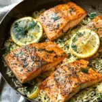 One Skillet Salmon with Lemon