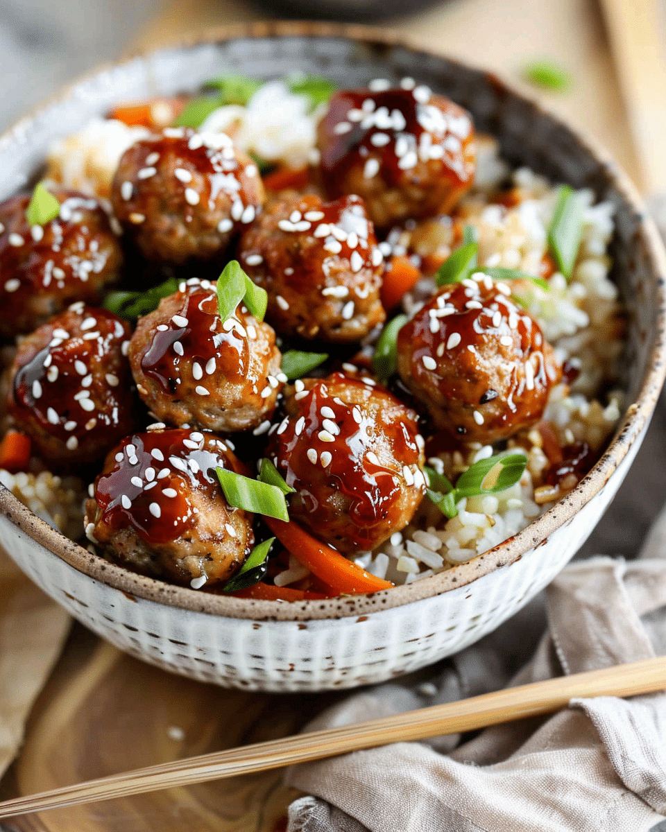 Sesame Chicken Meatballs