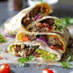 Crunchy Beef Tortilla Folded Wrap