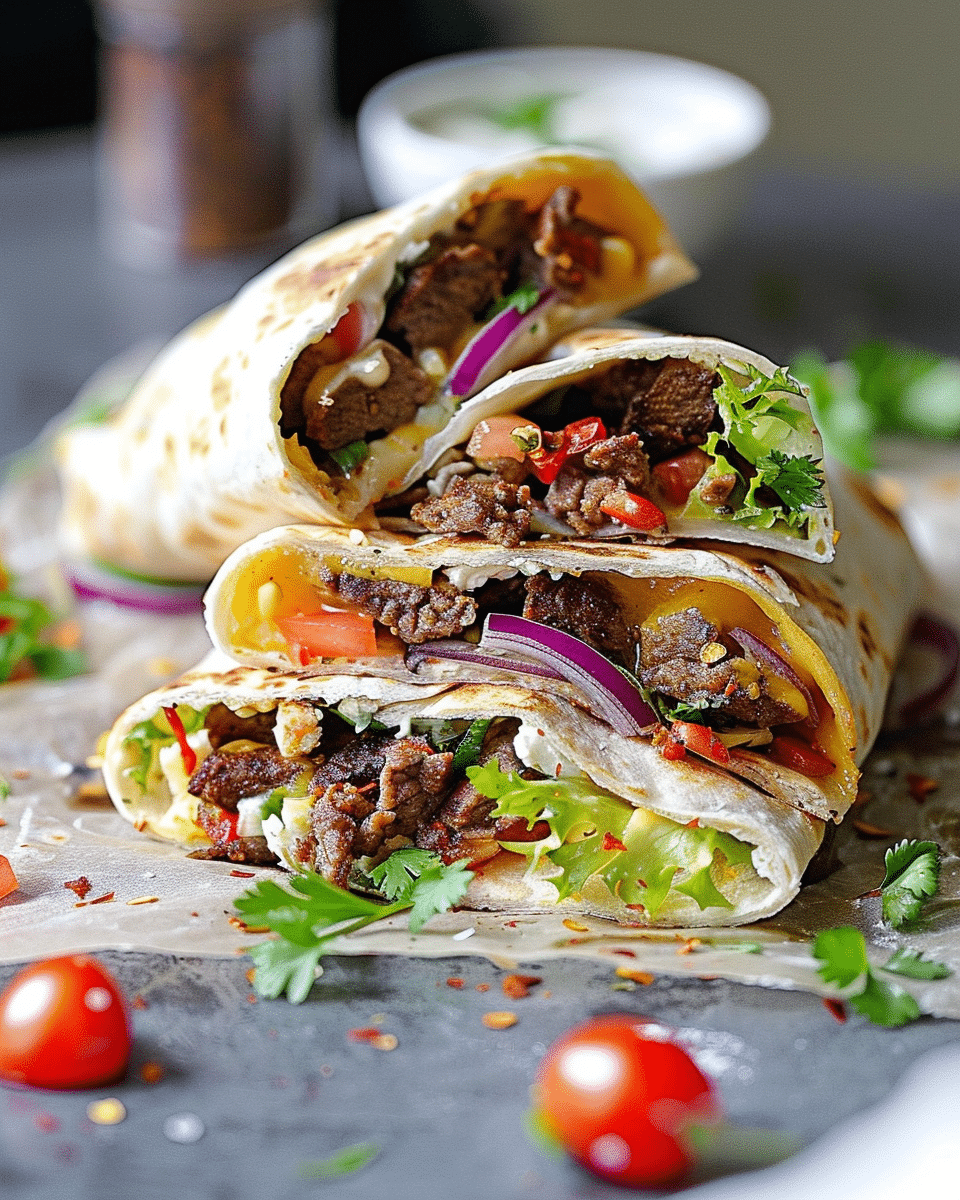 Crunchy Beef Tortilla Folded Wrap
