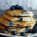 Blueberry Sourdough Pancakes