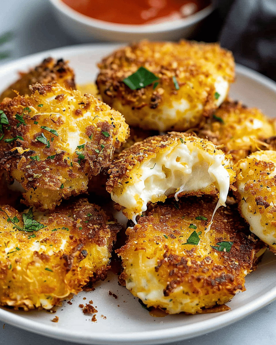 Air Fryer Fried Mozzarella