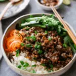 Crispy Beef Rice Bowl