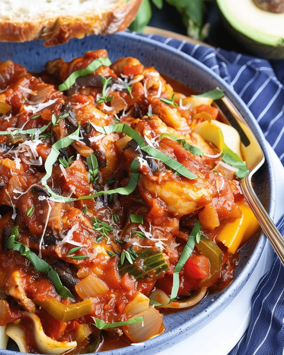 Slow Cooker Chicken Cacciatore