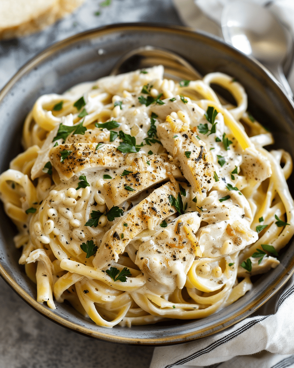 Chicken and Mushroom Pasta Bake
