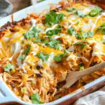 Shredded Mexican Chicken Casserole