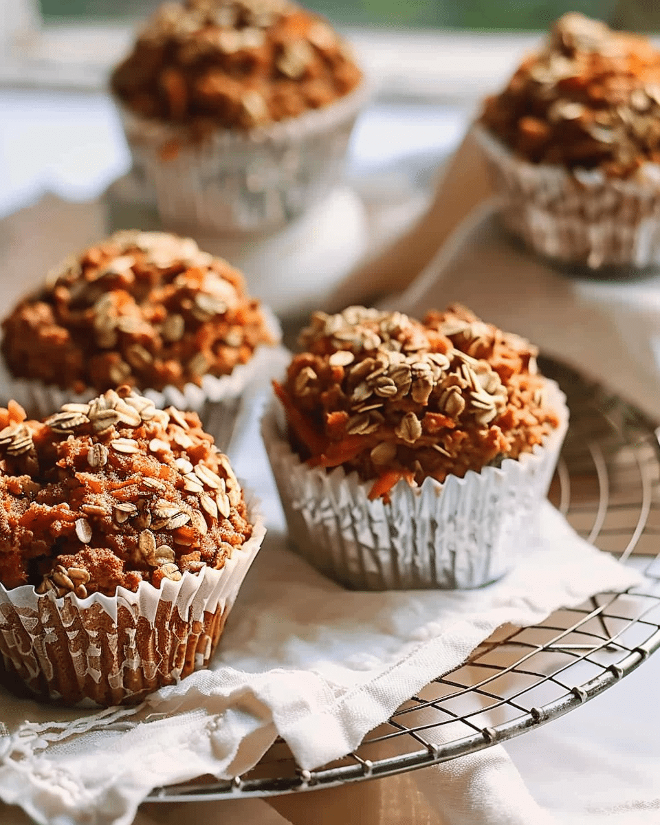 Carrot Cake Oat Muffins