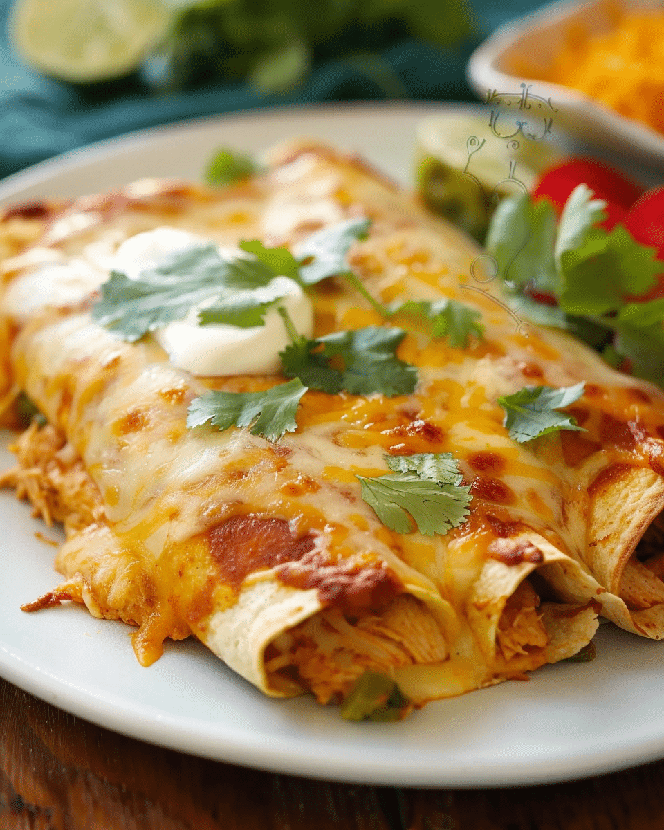 Creamy Chicken Enchiladas