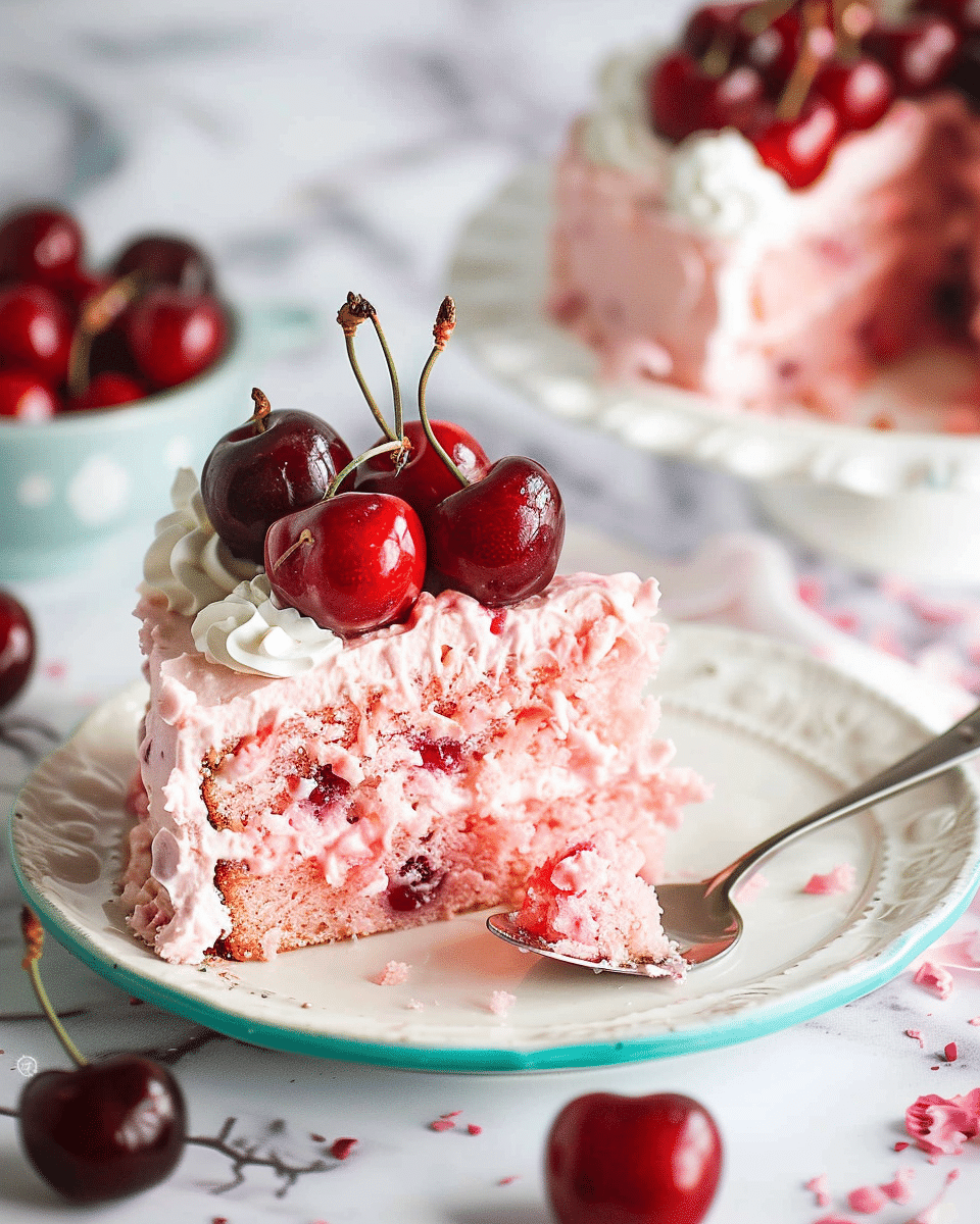 The Easiest Cherry Cake Recipe Ever