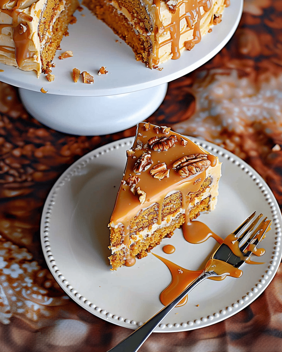 Butternut Squash Cake with Caramel Frosting