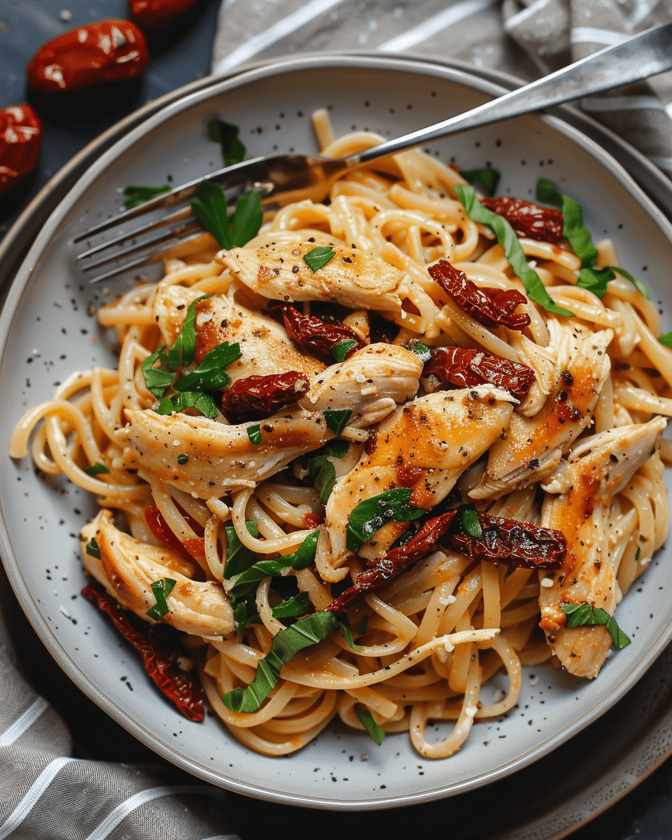 Chicken and Sun-Dried Tomato Pasta