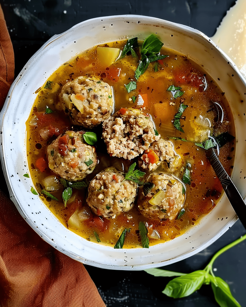 Hearty Meatball Soup