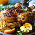 Roasted Apple Cider Spatchcock Chicken