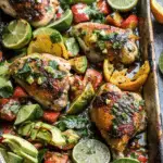 Sheet Pan Cuban Chicken With Citrus Avocado Salsa