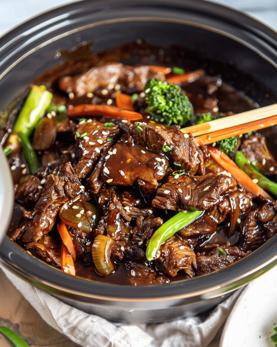 Slow Cooker Mongolian Beef