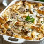 Chicken and Mushroom Pasta Bake