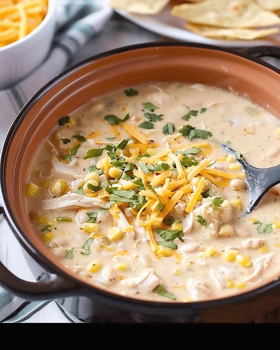 Creamy Slow Cooker White Chicken Chili